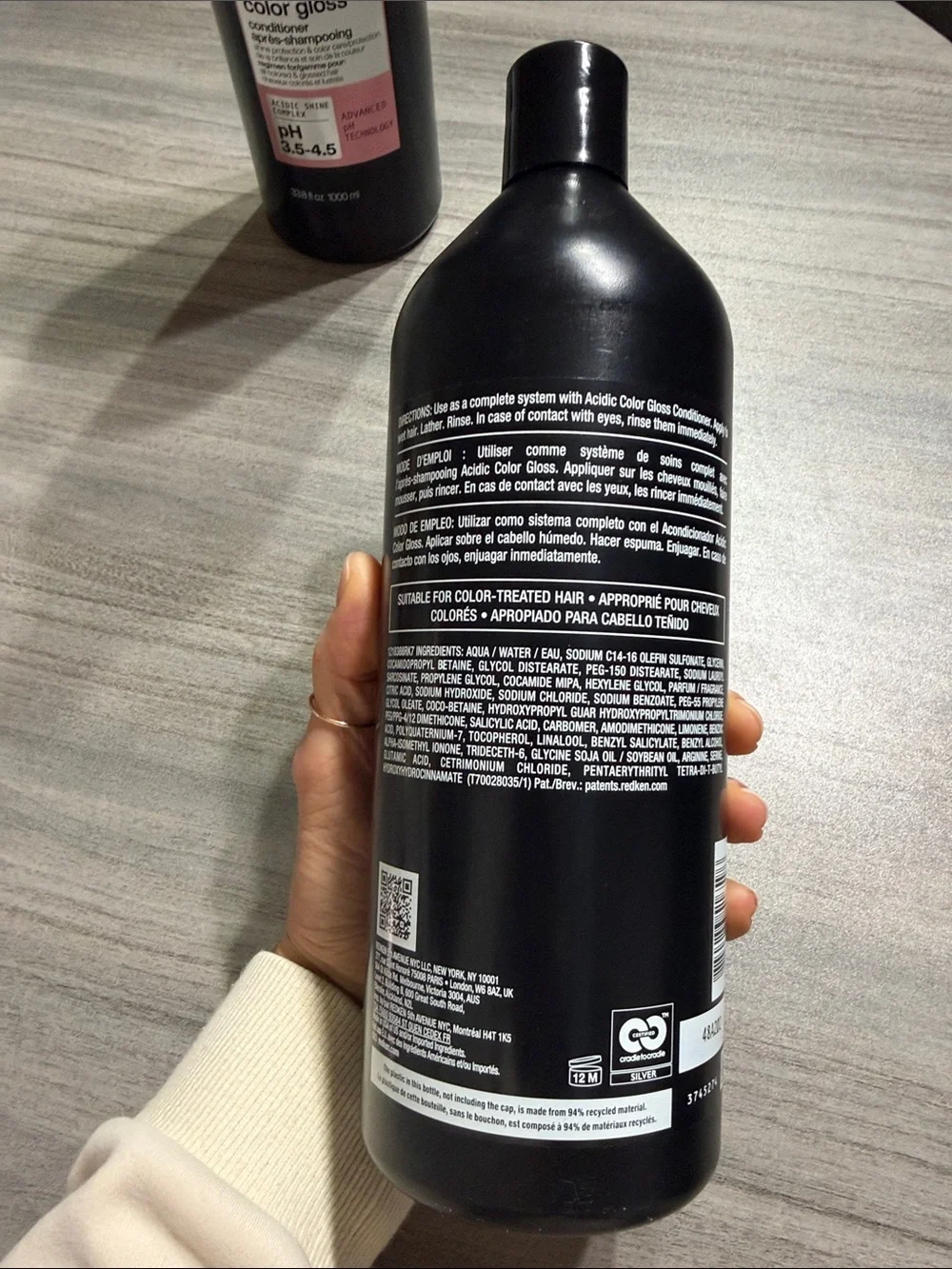 Redken Acidic Color Gloss Shampoo LITER Pro Licensed Sealed Brand New!